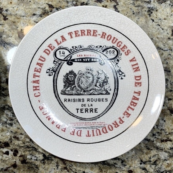 Set Of 4 Pottery Barn Paris France Cocktail Salad/Dessert Plates 8” RARE in Box - Picture 6 of 8